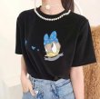 画像4: Daisy Duck and Pearl Tshirts  デイジーダックプリント＆パール付き半袖 Tシャツ (4)