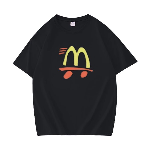 画像1: Unisex Parody Mac McDonald's short-sleeved T-shirt　男女兼用　ユニセックス　パロディーマック  マックドナルド　Tシャツ (1)