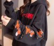 画像2: SALE セール Tom and Jerry Embroidery Hoody Sweatshirt  即納トムとジェリートム＆ジェリー スウェット フーディパーカー男女兼用　ユニセックス (2)