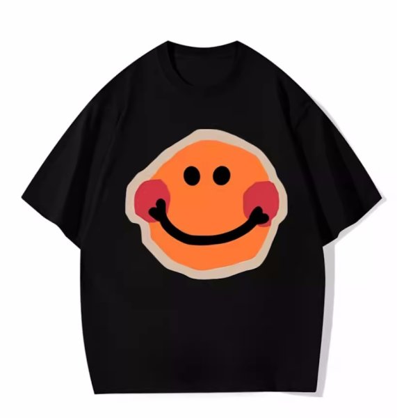 画像1: Unisex Smile short-sleeved T-shirt　男女兼用　ユニセックススマイルTシャツ (1)