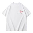 画像1: Unisex Love heart one point print short-sleeved T-shirt　男女兼用　ユニセックス　ラブハートワンポイントプリント　Tシャツ (1)