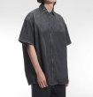 画像7: Unisex zip-up high street gradient wash denim short sleeve shirt　男女兼用 ユニセックスジップアップグラデーションウォッシュデニム半袖シャツジャケット (7)