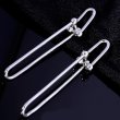 画像8: Unisex Unbalanced Chain Earrings　男女兼用アンバランスピアスイアリング (8)