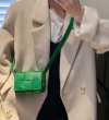 画像5: Unisex Mesh Woven Leather Mini Crossbody Bag 　ユニセックス　男女兼用　メッシュ編み込みレザーミニクロスボディーバッグ (5)