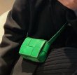 画像6: Unisex Mesh Woven Leather Mini Crossbody Bag 　ユニセックス　男女兼用　メッシュ編み込みレザーミニクロスボディーバッグ (6)