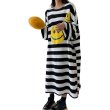 画像3: Big Smile Striped Big Design Long Dress ビッグ　スマイル　ニコちゃん　ビッグ　デザイン　ロング　ワンピース (3)