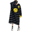 画像2: Big Smile Striped Big Design Long Dress ビッグ　スマイル　ニコちゃん　ビッグ　デザイン　ロング　ワンピース (2)