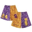 画像4: Unisex 2 Tone Paisley  Numbering Basket Ball Short Half Pants  男女兼用 ユニセックス 2トーン　ペイズリー柄　ナンバリング　バスケットボール　ショーツ　ハーフ　パンツ (4)