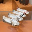 画像5: Women’s Leather French Gentle Flat Ballet Sneakers shoes 　 レザーフラットフレンチバレーシューズパンプススリッポンスニーカー (5)