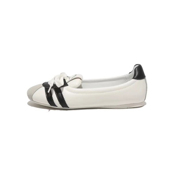 画像1: Women’s Leather French Gentle Flat Ballet Sneakers shoes 　 レザーフラットフレンチバレーシューズパンプススリッポンスニーカー (1)