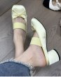 画像6: Women’s Apple Tumuler Drag Half Pumps Mules Shoes  　 レザーアップルトゥミュラードラッグハーフパンプスミュール (6)