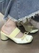 画像4: Women’s Apple Tumuler Drag Half Pumps Mules Shoes  　 レザーアップルトゥミュラードラッグハーフパンプスミュール (4)