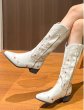 画像6: Women's unisex pointed toe western cowboy boots  ユニセックス男女兼用レザーポインテッドトゥウエスタンカウボーイブーツ (6)