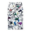 画像1: Women's Snoopy graffiti print printed pencil tight skirt スヌーピー グラフィックペイント タイト ペンシル 膝丈 スカート (1)