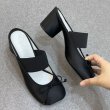 画像7: Women’s Apple Tumuler Drag Half Pumps Mules Shoes  　 レザーアップルトゥミュラードラッグハーフパンプスミュール (7)