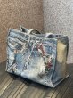 画像4: Unisex decorative chain damage paint denim one handle tote shoulder bag　ユニセックス　男女兼用　デコレイトチェーンダメージペイント デニムトートショルダークロスボディースポーツエコバッグ (4)