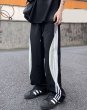 画像9: Unisex Ice Silk Skateboard 3 Line Pants  ユニセックス 男女兼用 アイスシルクスケートボードスケボー3本ラインパンツルーズ　パンツ (9)