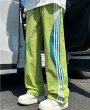 画像7: Unisex Ice Silk Skateboard 3 Line Pants  ユニセックス 男女兼用 アイスシルクスケートボードスケボー3本ラインパンツルーズ　パンツ (7)