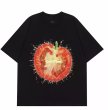 画像1: Unisex Sliced ​​tomato print short sleeve T-shirt  　男女兼用 ユニセックス 輪切りトマトプリントオーバーサイズ　Tシャツ (1)