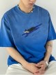 画像9: Unisex Swimming Cat Print  short sleeve T-shirt  　男女兼用 ユニセックス スイミングキャット猫プリント　Tシャツ (9)