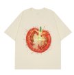 画像2: Unisex Sliced ​​tomato print short sleeve T-shirt  　男女兼用 ユニセックス 輪切りトマトプリントオーバーサイズ　Tシャツ (2)