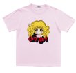 画像2: Crying girl cartoon print short-sleeved T-shirt   クライングガールアニメプリント半袖 Tシャツ (2)