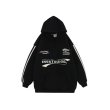 画像11: Unisex American logo three stripe hoodie　 男女兼用　ユニセックスアメリカンロゴスリーライン三本線ストライプパーカープリントスエットフーディーパーカー (11)