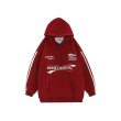 画像2: Unisex American logo three stripe hoodie　 男女兼用　ユニセックスアメリカンロゴスリーライン三本線ストライプパーカープリントスエットフーディーパーカー (2)