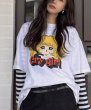 画像5: Crying girl cartoon print short-sleeved T-shirt   クライングガールアニメプリント半袖 Tシャツ (5)