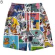 画像2: Tom and Jerry Monogram Print Sweat Short Half Pants トムとジェリー　トム＆ジェリー　総柄　モノグラム　スウェット 　ハーフ　ショート　パンツ　ユニセックス 男女兼用  (2)