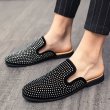 画像4:  Unisex Men's Studded Half Slippers sandals 　ユニセックス　男女兼用　スタッズ付き　サンダル　スリッパ　スリッポン (4)