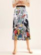 画像3: Women's Mickey comic cartoon printed pleated skirt　 即納ミッキー グラフィックペイント ロング丈 膝丈プリーツスカート (3)