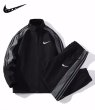 画像2: Men & Women Broken swoosh TRACK SUIT Setup Jacket and Pants Set ブロークン スウォッシュ プリント トラックスーツ セットアップ ユニセックス 男女兼用 ジャージ上下 ＆パンツセット (2)