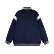 画像4:  Basic one-point logo embroidered stadium jumper Blouson baseball uniform jacket　 ユニセックス 男女兼用ベーシックワンポイントエンブレムスタジアムジャンパー スタジャン MA-1 ボンバー ジャケット ブルゾン (4)