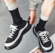 画像5: Unisex Thick-soled lace-up dad sneakers　ユニセックス男女兼用厚底レースアップダッドスニーカーシューズ   (5)