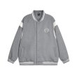 画像3:  Basic one-point logo embroidered stadium jumper Blouson baseball uniform jacket　 ユニセックス 男女兼用ベーシックワンポイントエンブレムスタジアムジャンパー スタジャン MA-1 ボンバー ジャケット ブルゾン (3)