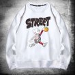 画像2: Kaws Street Basketball x Sesame Street Print Sweat shirt ユニセックス 男女兼用 子供用 カウズ バスケット×セサミストリートプリント トレーナー  (2)