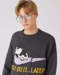 画像4: JUST DO IT LATER Broken Nike x Snoopy Knit Sweater　ユニセックス 男女兼用 JUST DO IT LATERブロークンナイキ×スヌーピー編み込みセーター (4)