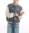 画像7:  Basic one-point logo embroidered stadium jumper Blouson baseball uniform jacket　 ユニセックス 男女兼用ベーシックワンポイントエンブレムスタジアムジャンパー スタジャン MA-1 ボンバー ジャケット ブルゾン (7)