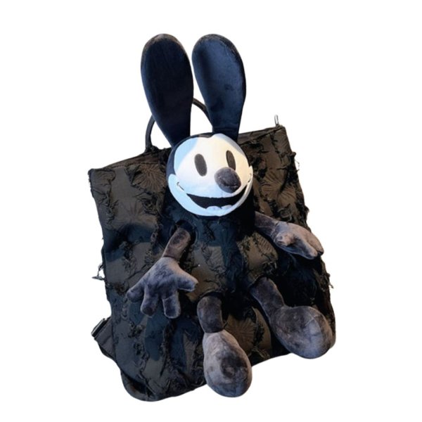 画像1: Unisex Oswald the Lucky Rabbit Tote Shoulder Backpack Bag　ユニセックス　男女兼用オズワルド・ザ・ラッキー・ラビット トートショルダー　バックパックバッグ ぬいぐるみバッグ (1)