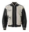 画像2: American Street  Stitching Religious paintingBaseball Uniform jacket Blouson baseball uniform jacket　 ユニセックス 男女兼用ジーザスペイントステッチスタジアムジャンバー スタジャン MA-1 ボンバー ジャケット ブルゾン (2)