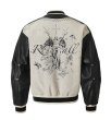 画像3: American Street  Stitching Religious paintingBaseball Uniform jacket Blouson baseball uniform jacket　 ユニセックス 男女兼用ジーザスペイントステッチスタジアムジャンバー スタジャン MA-1 ボンバー ジャケット ブルゾン (3)