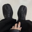 画像2: Mens Real Leather British tabi slip on loafers shoes 本革 メンズ 男女兼用 イギリス調 ブリティッシュ 足袋 ステッチ シューズ スリッポン  ローファー (2)