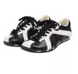 画像13: Square Toe Zebra Color Matching Lace-Up Leather Sneakers　スクエアトゥ ゼブラカラーマッチング レースアップレザースニーカー　シューズ　スニーカー (13)