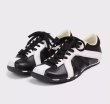 画像15: Square Toe Zebra Color Matching Lace-Up Leather Sneakers　スクエアトゥ ゼブラカラーマッチング レースアップレザースニーカー　シューズ　スニーカー (15)