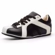 画像2: Square Toe Zebra Color Matching Lace-Up Leather Sneakers　スクエアトゥ ゼブラカラーマッチング レースアップレザースニーカー　シューズ　スニーカー (2)