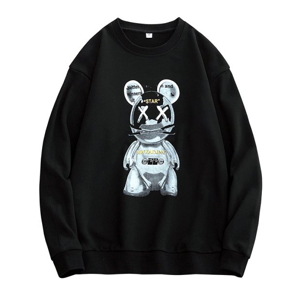 画像1: Unisex KAWS x Mickey Mouse print sweatshirt 　 男女兼用　ユニセックス  カウズ×ミッキーマウスプリントスウェットトレーナー (1)