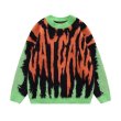 画像2: Unisex Graphic logo knitted round neck sweater knit　 ユニセックス　男女兼用　グラフィックロゴ編み込みラウンドネック セーター ニット (2)