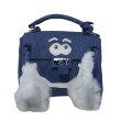 画像2: Fur Denim Ocean Kelly Bag 2-way tote shoulder bag doll bag デニム ファー オーシャン ケリーバッグ トートショルダー２WAYバッグ (2)