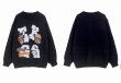 画像3: Unisex Hamburger and fries knitted round neck sweater knit　 ユニセックス　男女兼用　ハンバーガー＆フライドポテト編み込みラウンドネック セーター ニット (3)